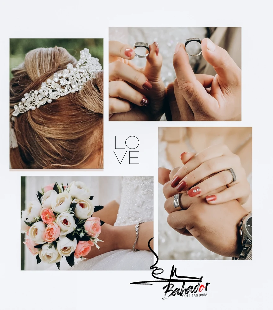 نمونه طراحی ژورنال عروس